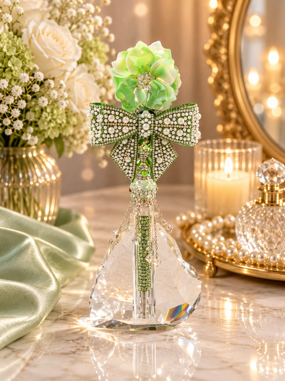 Ready to Ship Double Regular Fancy Topper Large Pen