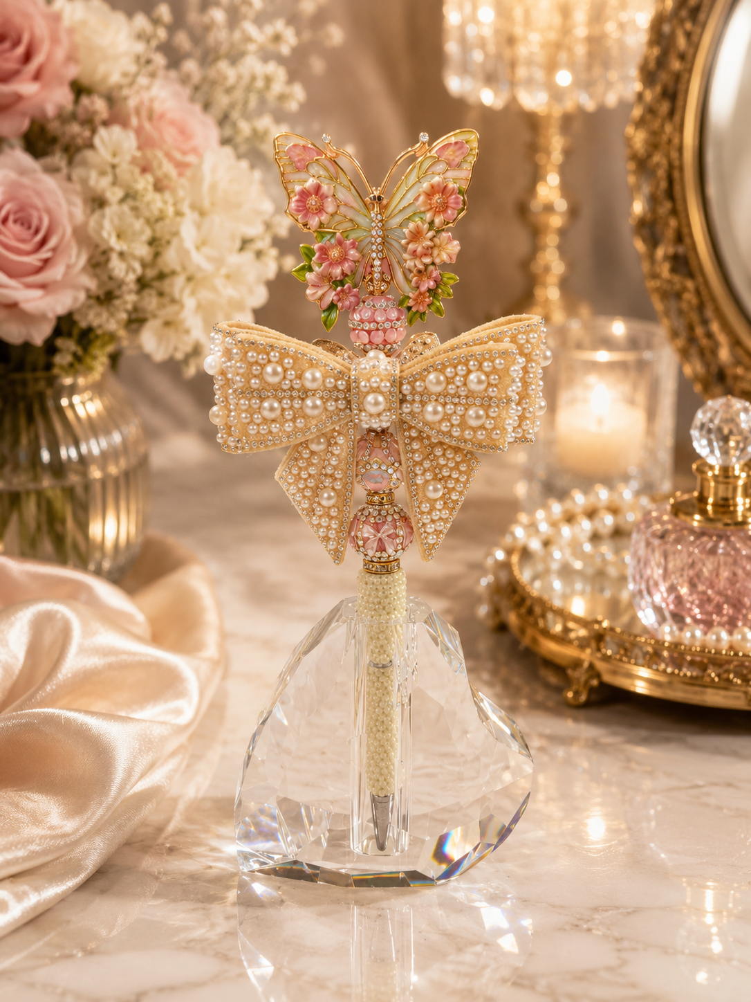 Ready to Ship Double Regular Fancy Topper Large Pen