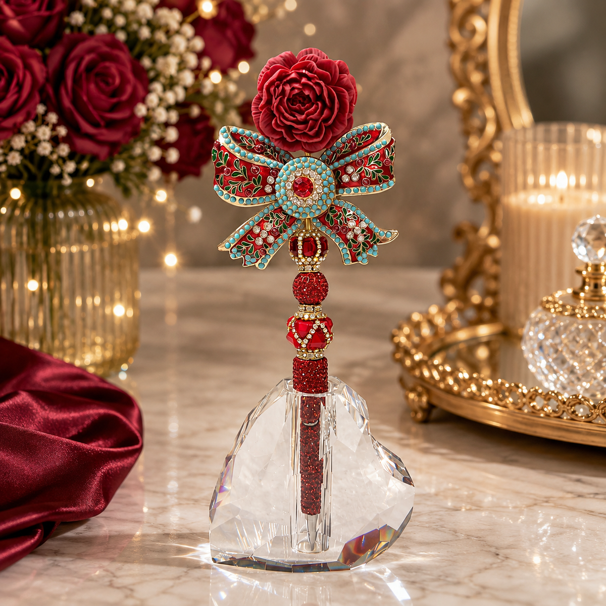 Ready to Ship Double Regular Fancy Topper Large Pen