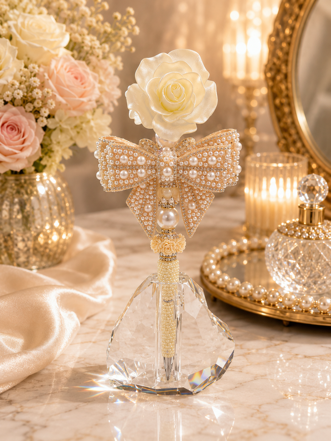 Ready to Ship Double Regular Fancy Topper Large Pen